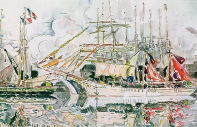Saint-Malo, 1928 (kynä ja wc paperilla)